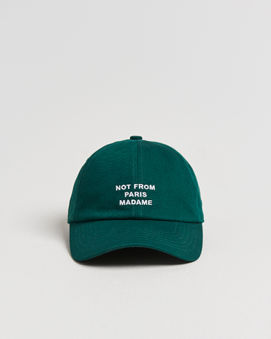 Drôle de Monsieur Slogan Baseball Cap Dark Green – Vert