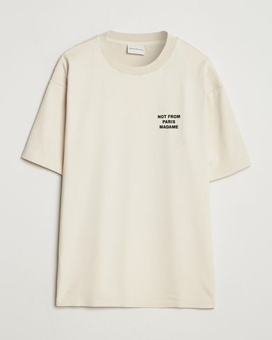 Drôle de Monsieur Slogan T-Shirt Mastic – Beige