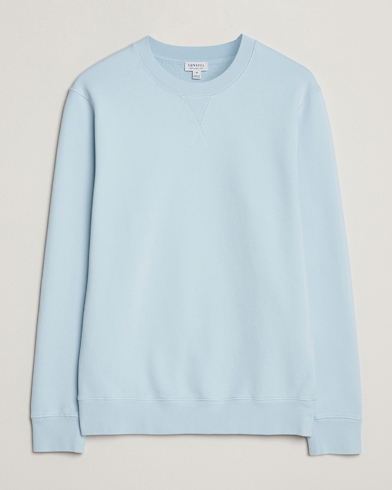 Sunspel Loopback Sweatshirt Frost Blue – Bleu
