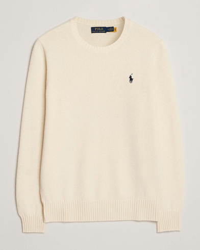 Polo Ralph Lauren Wool/Cashmere Crew Neck Andover Cream – Wit