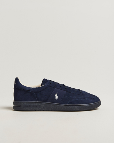 Polo Ralph Lauren Bedford Suede Sneaker Tonal Navy – Blauw