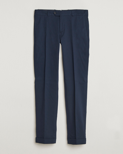 BOSS BLACK Genius Cotton Trousers Dark Blue – Bleu