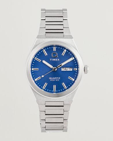 Timex Q Continental Day/Date 38mm Blue Dial – Argent