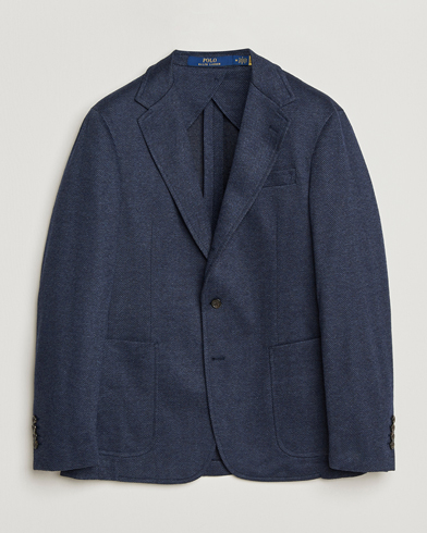 Polo Ralph Lauren Herringbone Single Breasted Sportcoat Navy Multi – Bleu