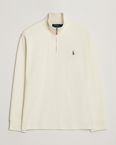 Polo Ralph Lauren Double Knitted Half Zip Parchment Cream – Wit