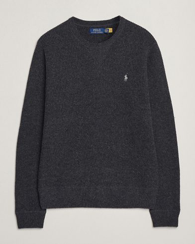 Polo Ralph Lauren Cotton/Wool Pullover Dark Granite Heather – Gris