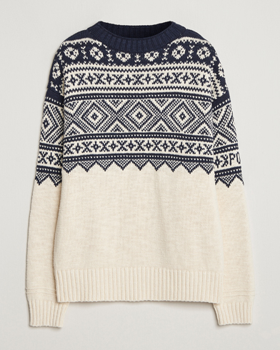 Polo Ralph Lauren Cotton/Cashmere Sweater Cream Combo – Wit