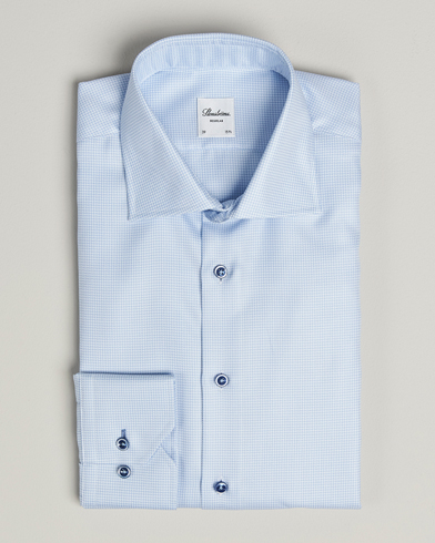 Stenströms Regular Fit Contrast Shirt Light Blue – Blauw