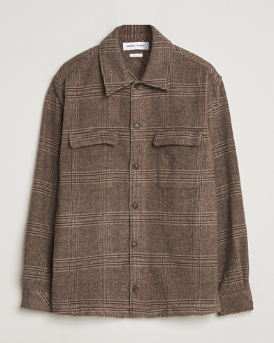 Samsøe Samsøe Castor Checked Overshirt Black Coffee – Marron