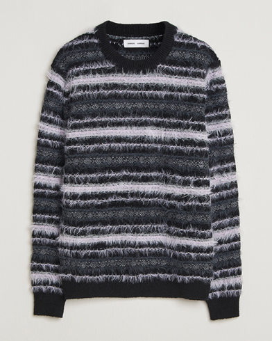 Samsøe Samsøe Finnley Striped Knitted Sweater Black Multi – Meerkleurig