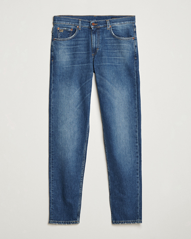 Oscar Jacobson Karl Cotton Stretch Jeans Vintage Wash – Blauw