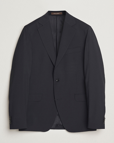Oscar Jacobson Ego Wool Blend Blazer Black – Zwart