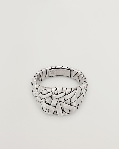 Tom Wood Quilt Ring Small Silver – Zilver