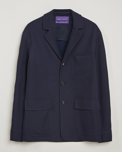 Ralph Lauren Purple Label Wool/Cotton Jacket Chairman Navy – Bleu