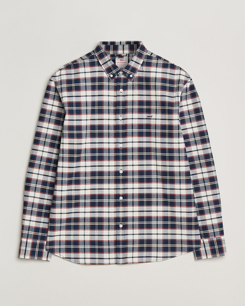 Levi's Cotton Checked Shirt Dress Blues – Blauw