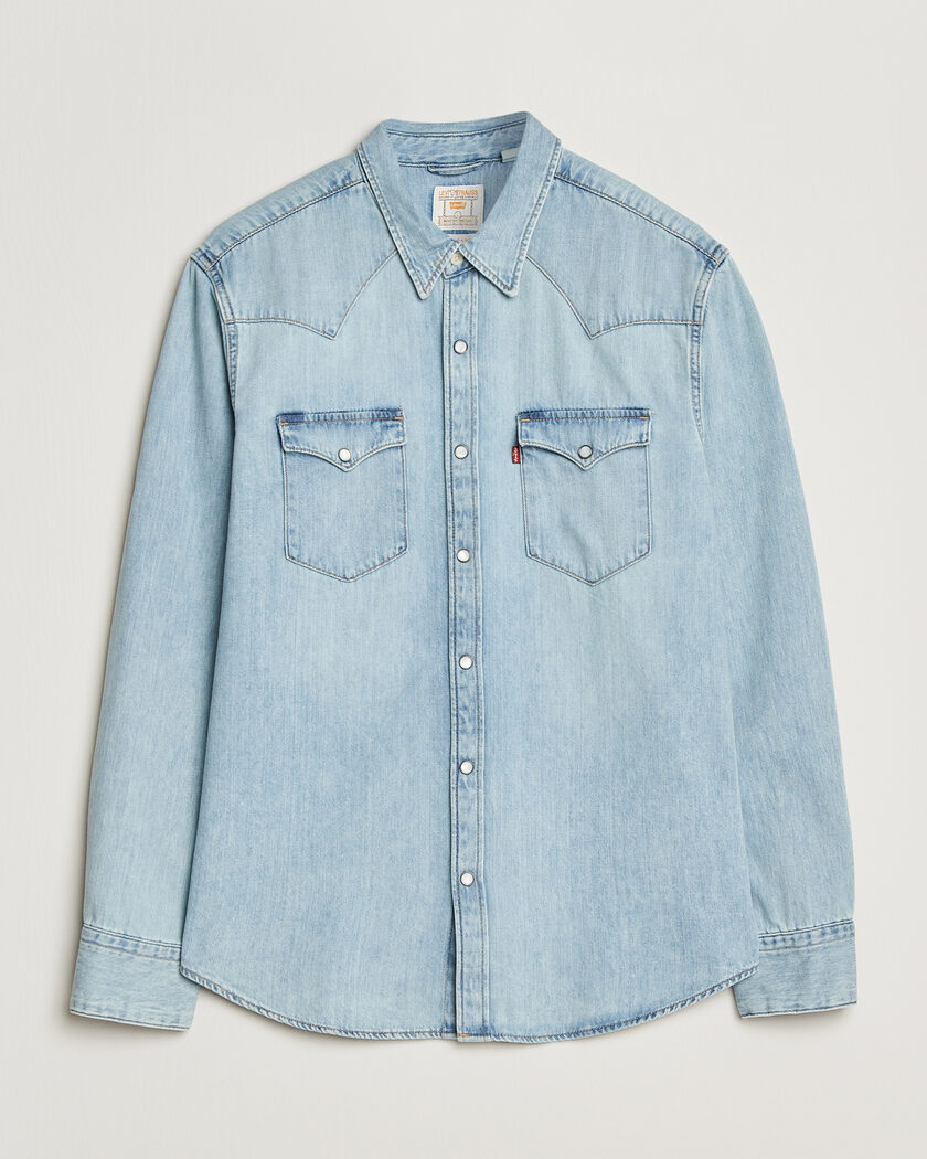 Levi's Barstow Western Standard Shirt Worn In Blue – Bleu