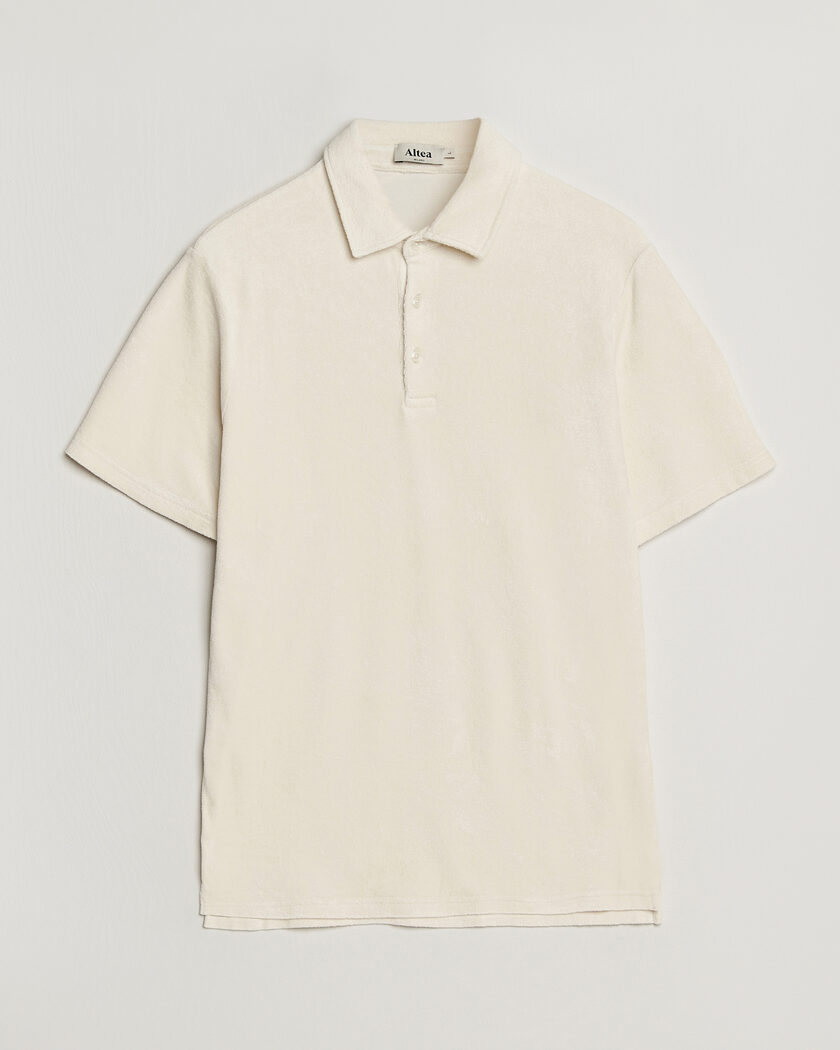 Altea Terry Cotton Polo Off White – Wit