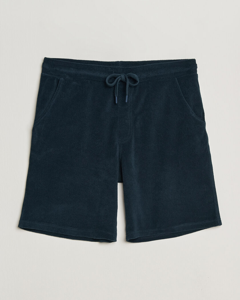 Altea Terry Drawstring Shorts Navy – Blauw