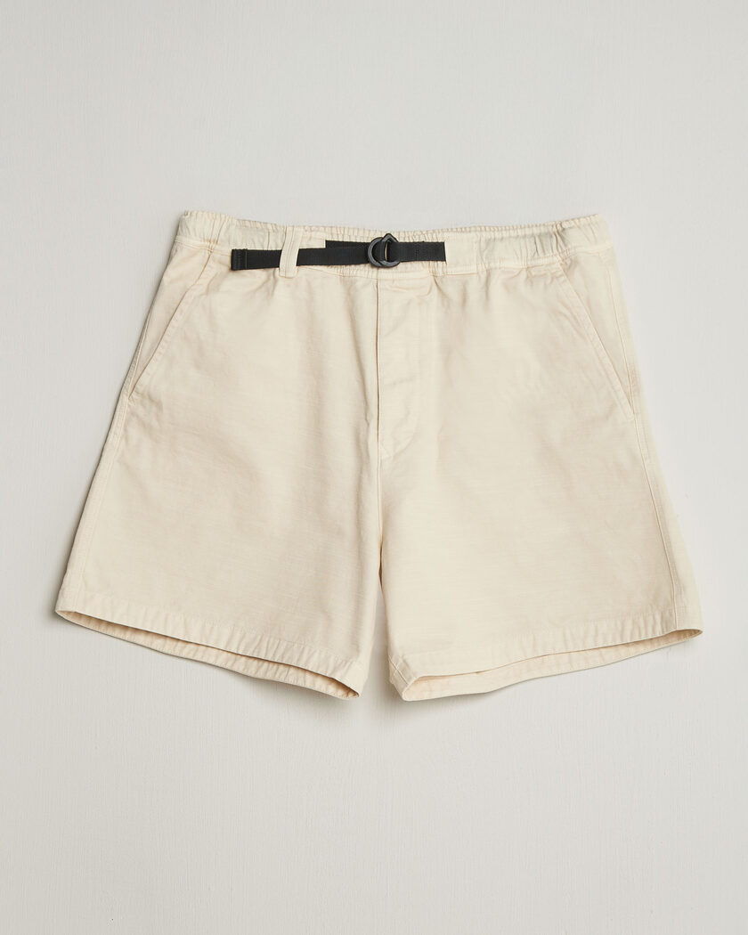 Stone Island Marina Organic Slub Cotton Shorts Ivory – Wit