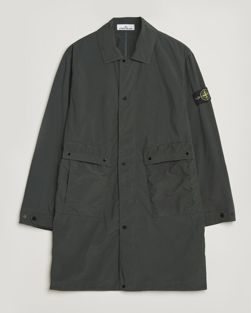 Stone Island Light Compact Car Coat Charcoal – Grijs