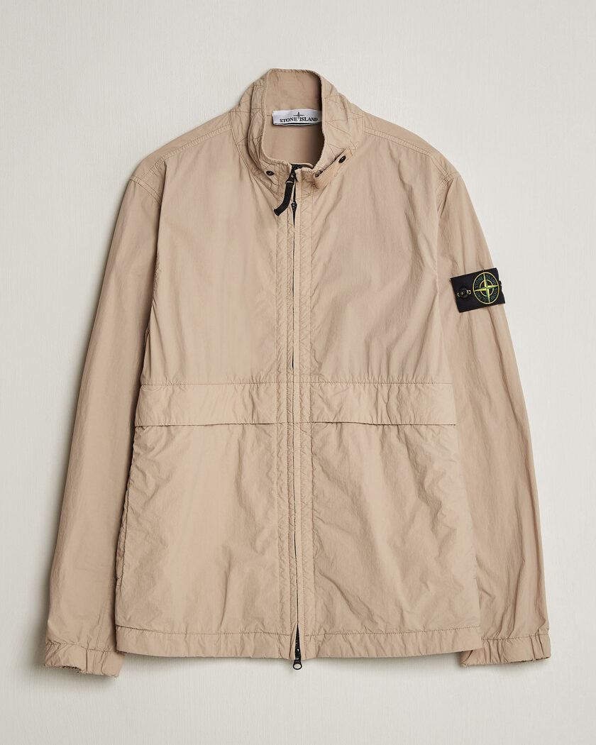 Stone Island Nylon Smerigliato-TC Stand Collar Jacket Desert – Beige