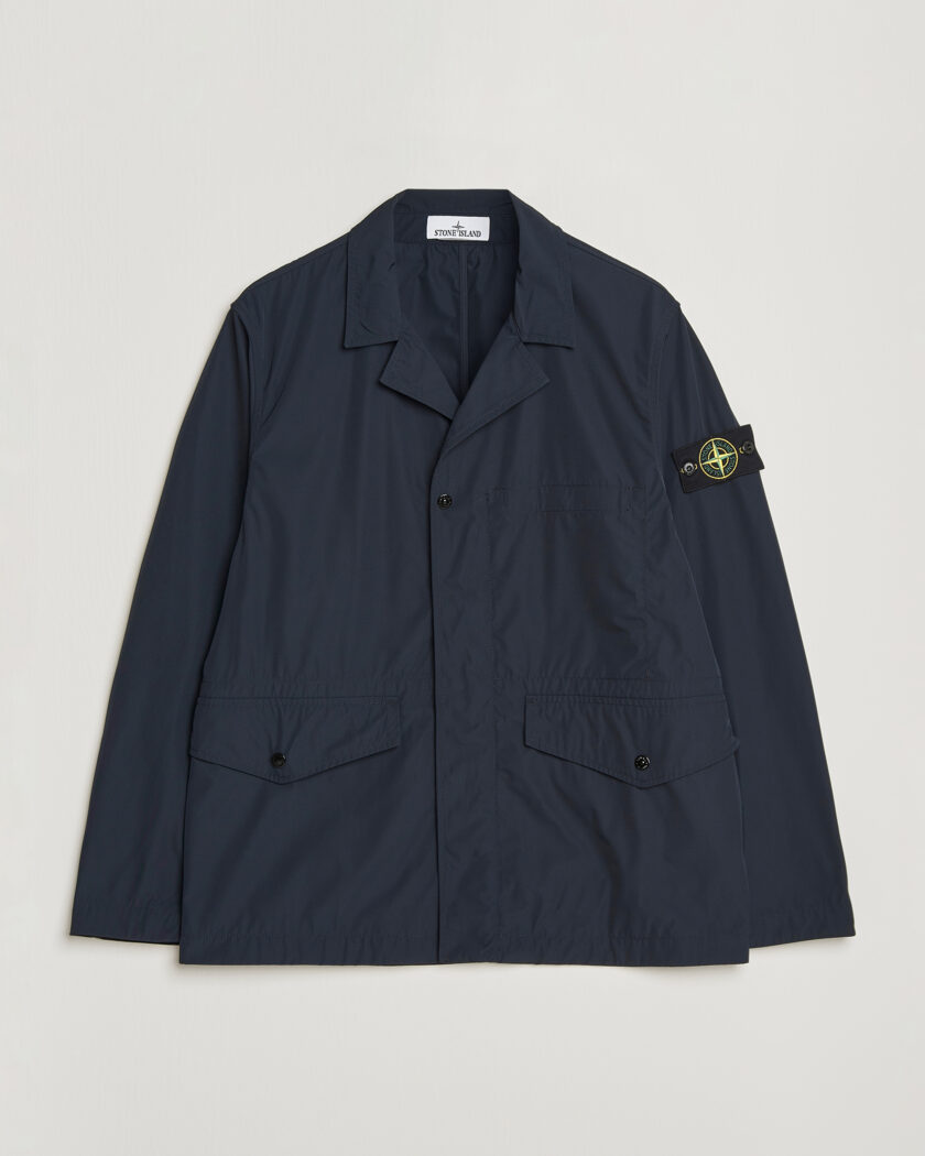 Stone Island Micro Twill Blazer Jacket Navy – Blauw