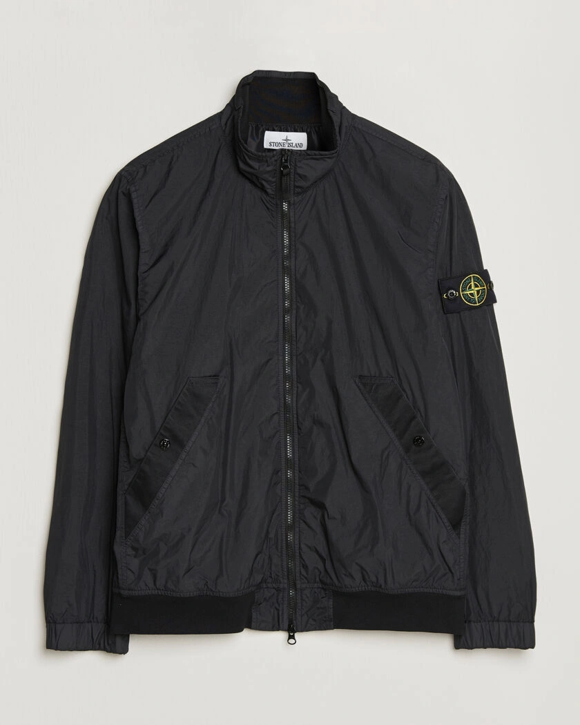 Stone Island Crinkle Reps Short Jacket Black – Zwart