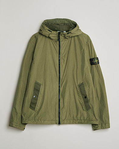 Stone Island Crinkle Reps Padded Hood Jacket Military Green – Groen