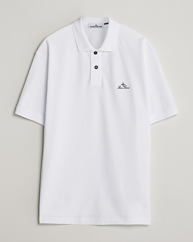 Stone Island Organic Cotton Pique White – Wit