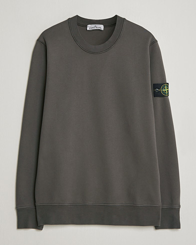 Stone Island Garment Dyed Fleece Sweatshirt Charcoal – Gris
