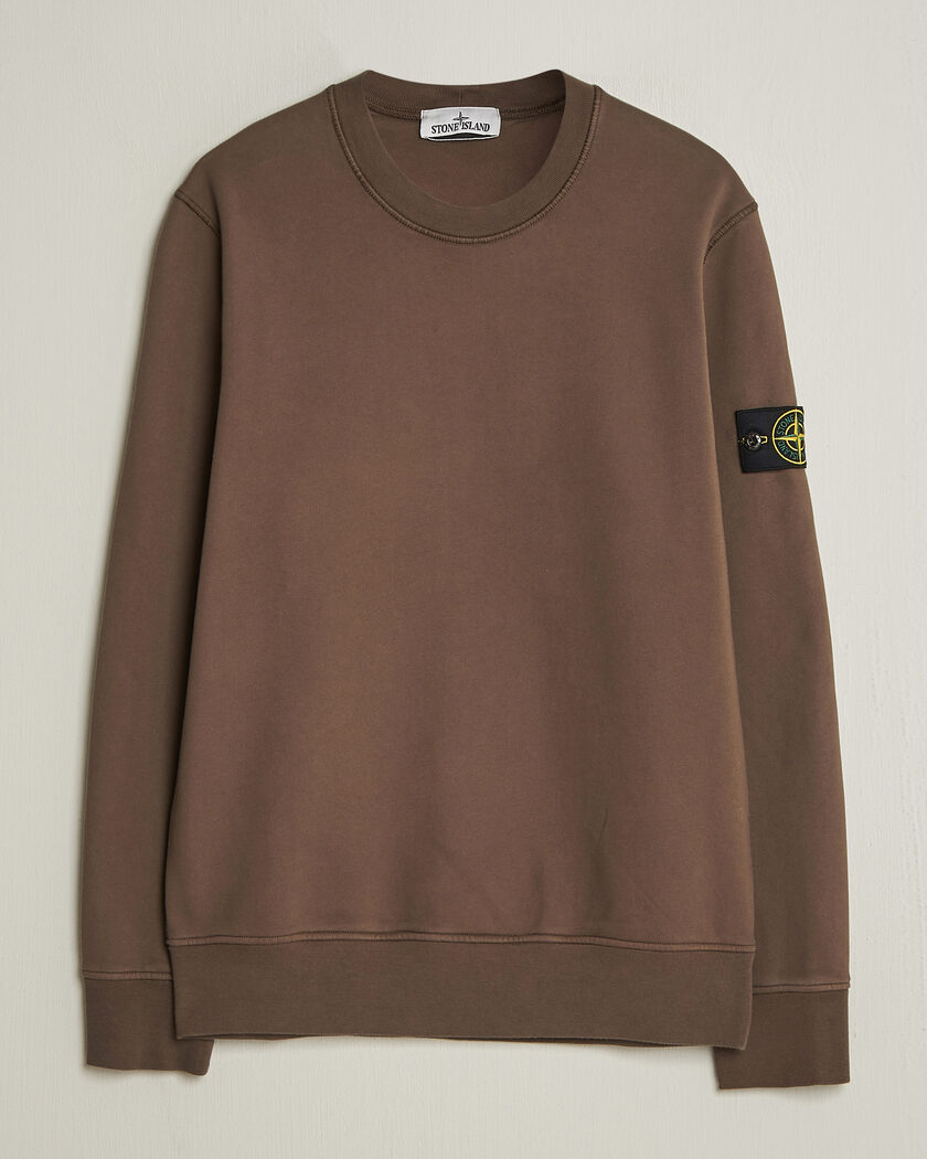Stone Island Garment Dyed Fleece Sweatshirt Umber – Bruin