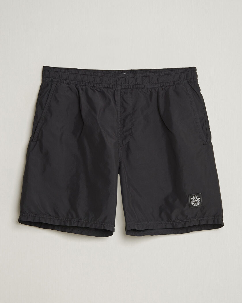 Stone Island Brushed Nylon Swimshorts Black – Noir