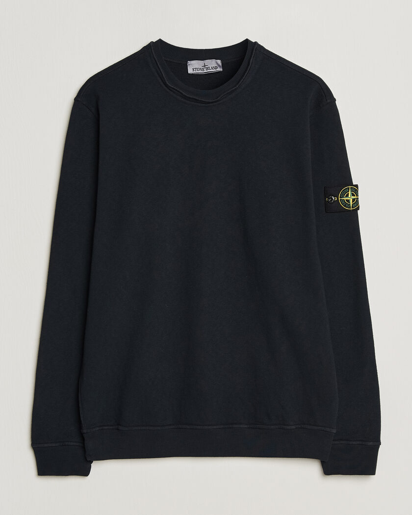 Stone Island Old Dyed Cotton Sweatshirt Navy – Blauw