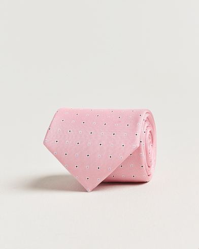E. Marinella 3-Fold Printed Silk Tie Pink – Roze
