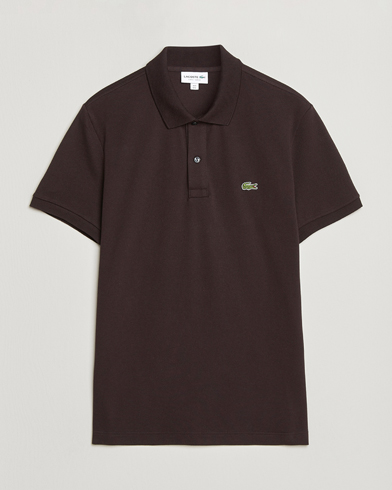 Lacoste Slim Fit Polo Piké Buffle Brown – Bruin
