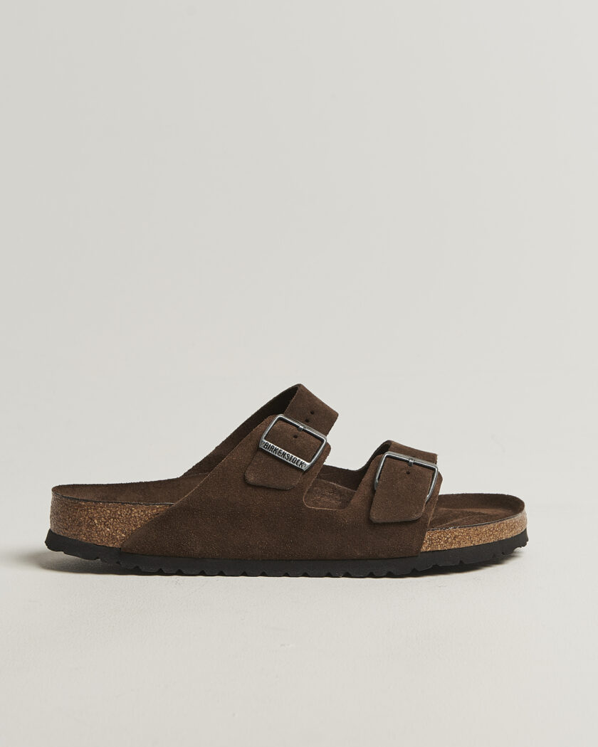 BIRKENSTOCK Arizona Soft Footbed Carafe Suede – Bruin