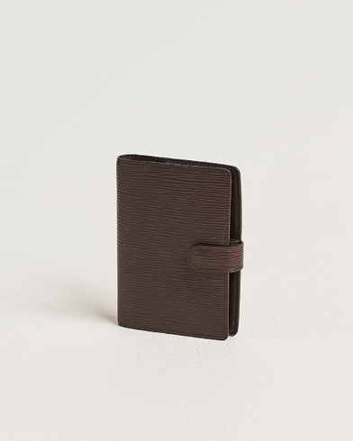 Louis Vuitton Pre-Owned Small Ring Agenda Cover Epi Leather Brown – Bruin