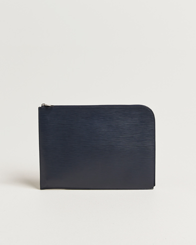 Louis Vuitton Pre-Owned Porte Documents Epi Leather Navy – Blauw
