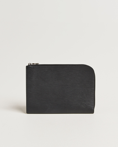 Louis Vuitton Pre-Owned Porte Documents Epi Leather Black – Zwart