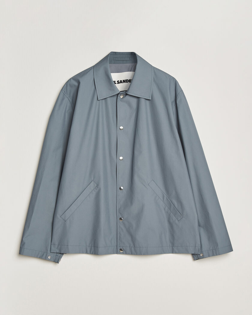 Jil Sander Back Logo Bomber Jacket Grey – Grijs