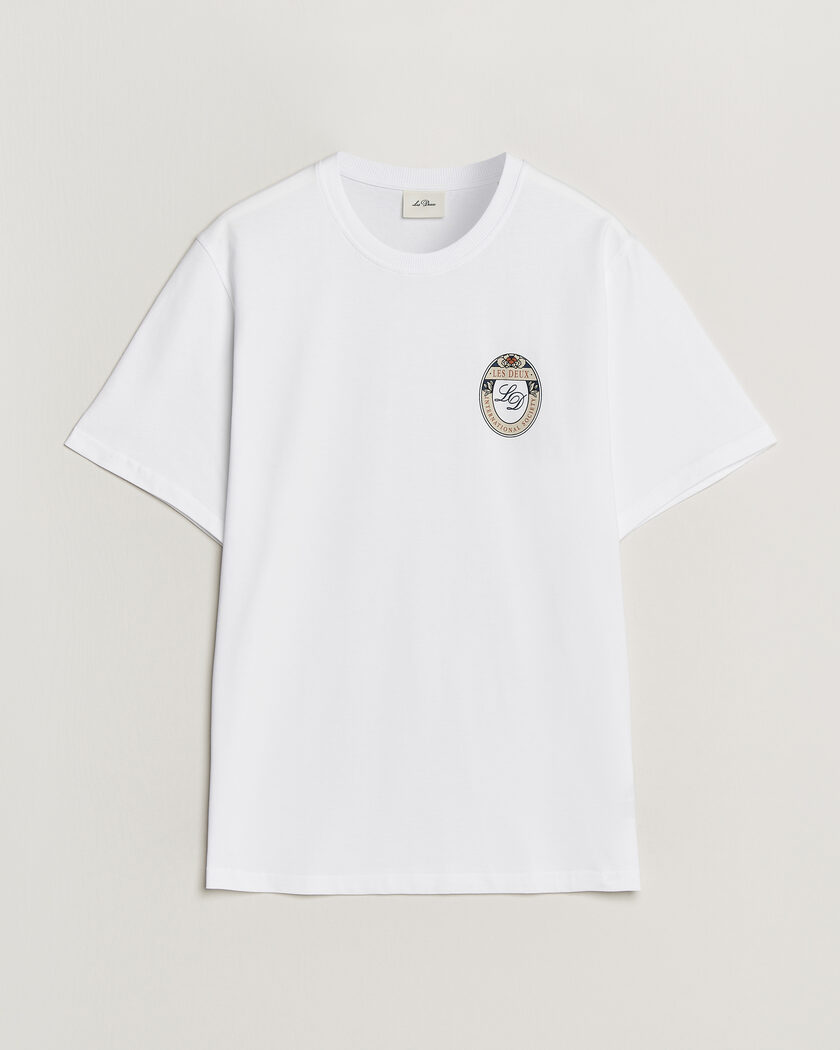 LES DEUX Brday Emblem T-Shirt White – Wit