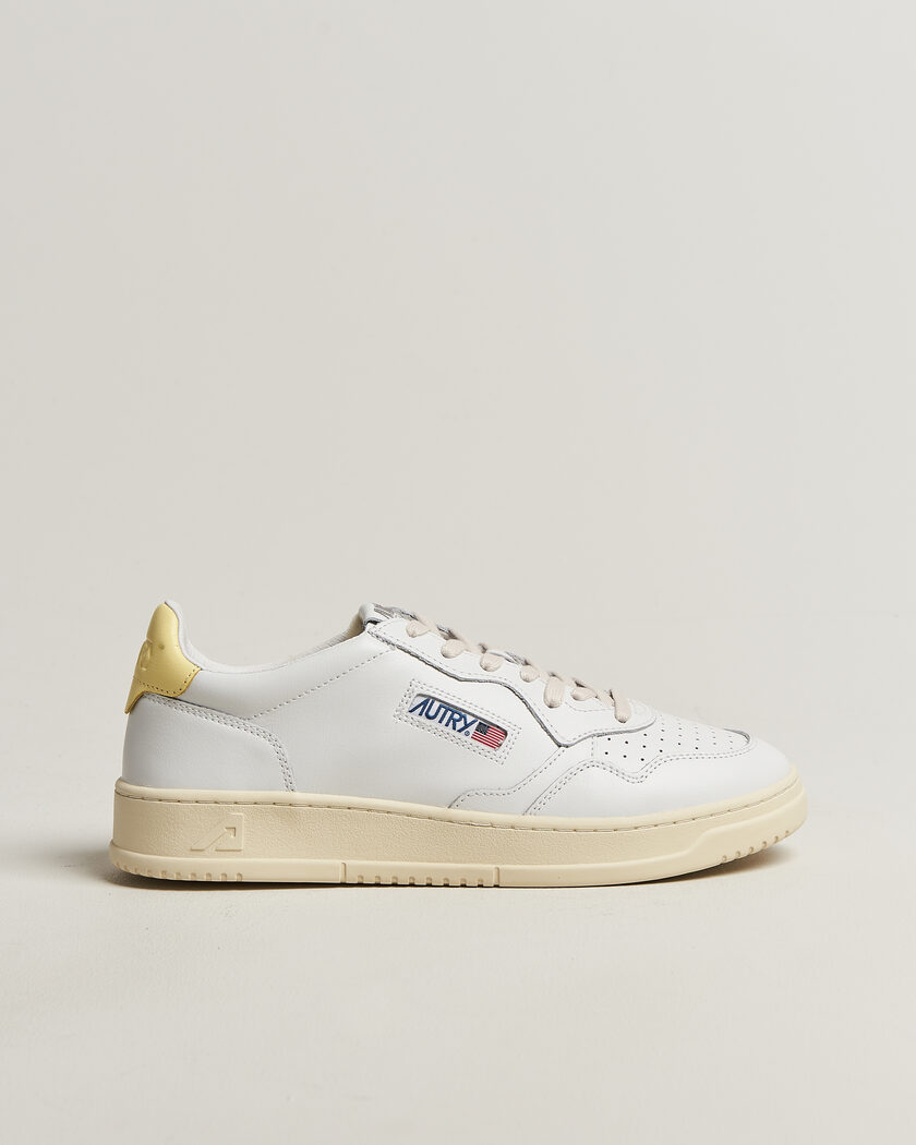 Autry Medalist Low Sneaker White/Lemon Meringue – Blanc