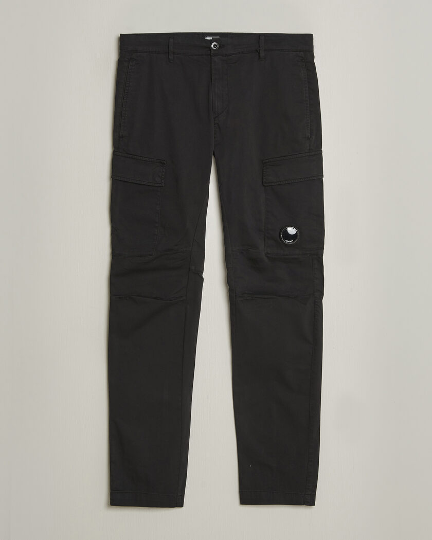 C.P. Company Satin Stretch Cargo Pants Black – Noir