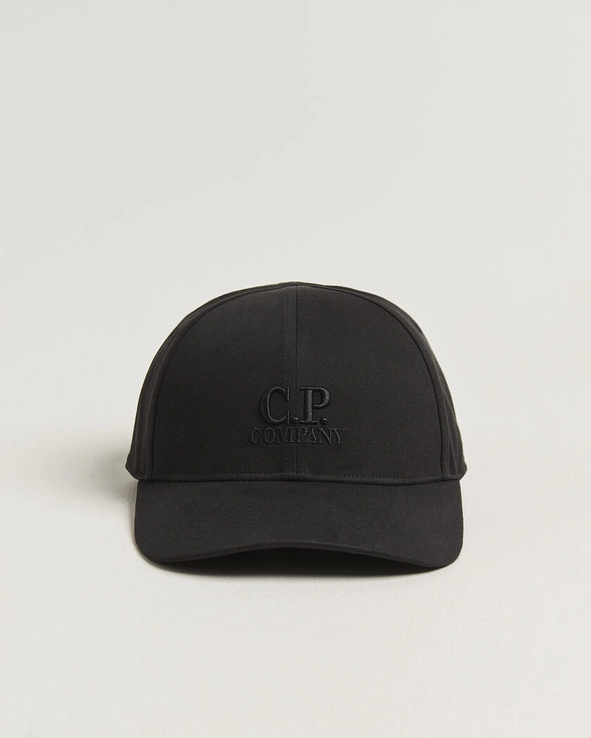C.P. Company Cotton Gabardine Cap Black – Noir
