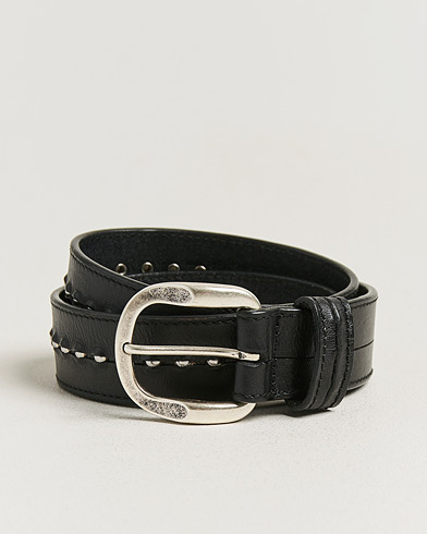 Golden Goose Studded Leather Belt Black – Zwart