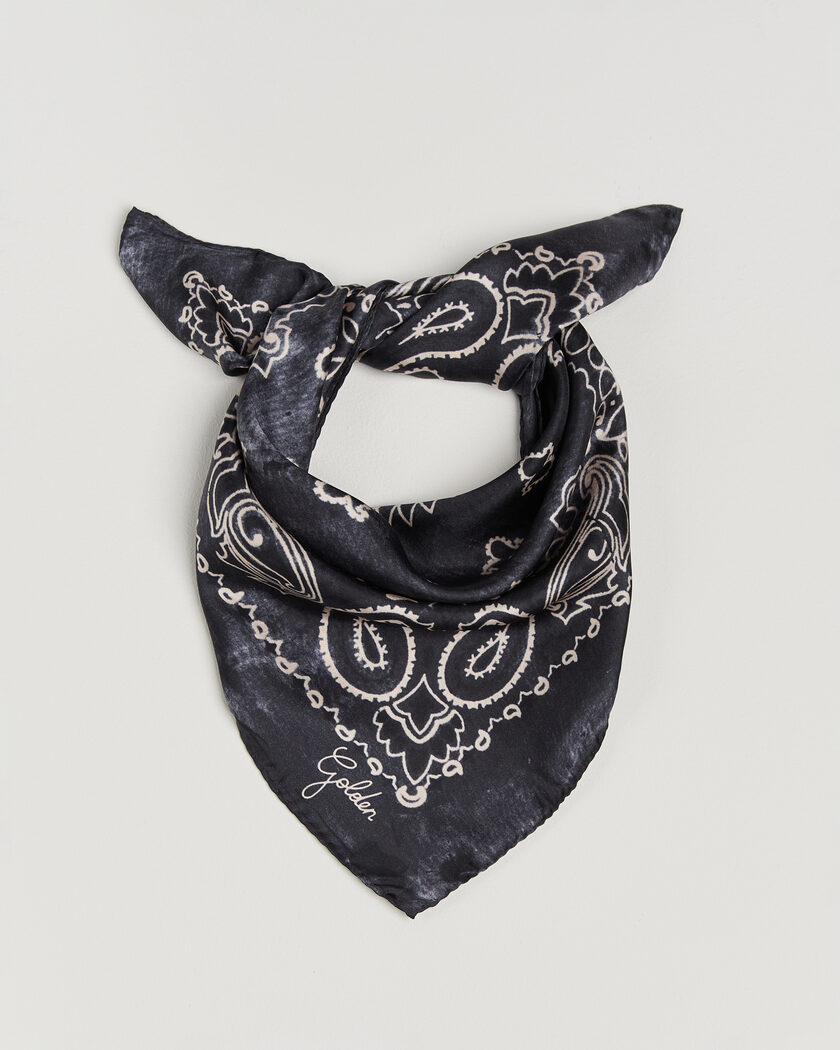 Golden Goose Paisley Silk Bandana Antracite – Grijs