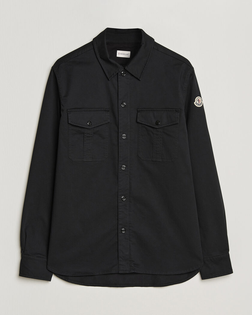 Moncler Double Pocket Overshirt Black – Noir