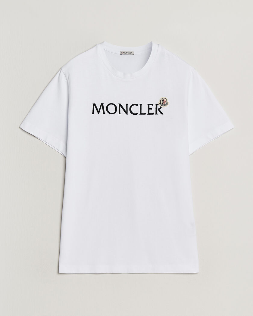 Moncler Lettering Logo T-Shirt White – Wit