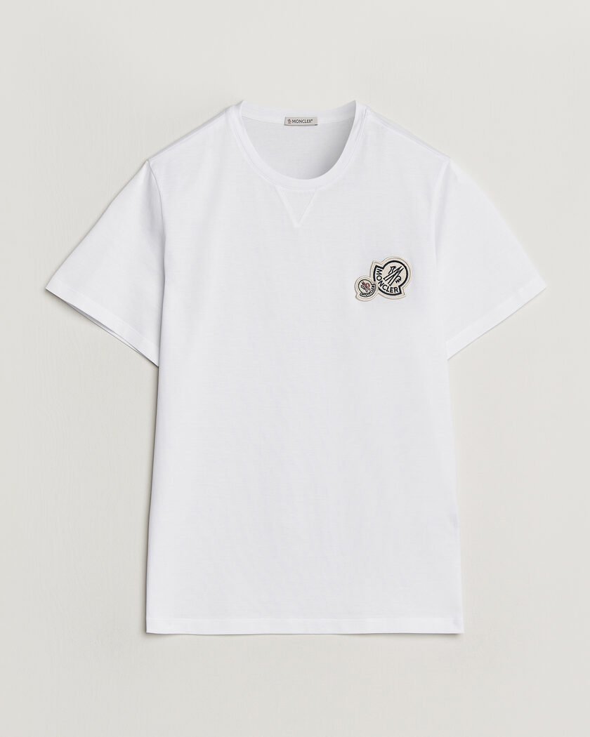 Moncler Double Logo T-Shirt White – Blanc