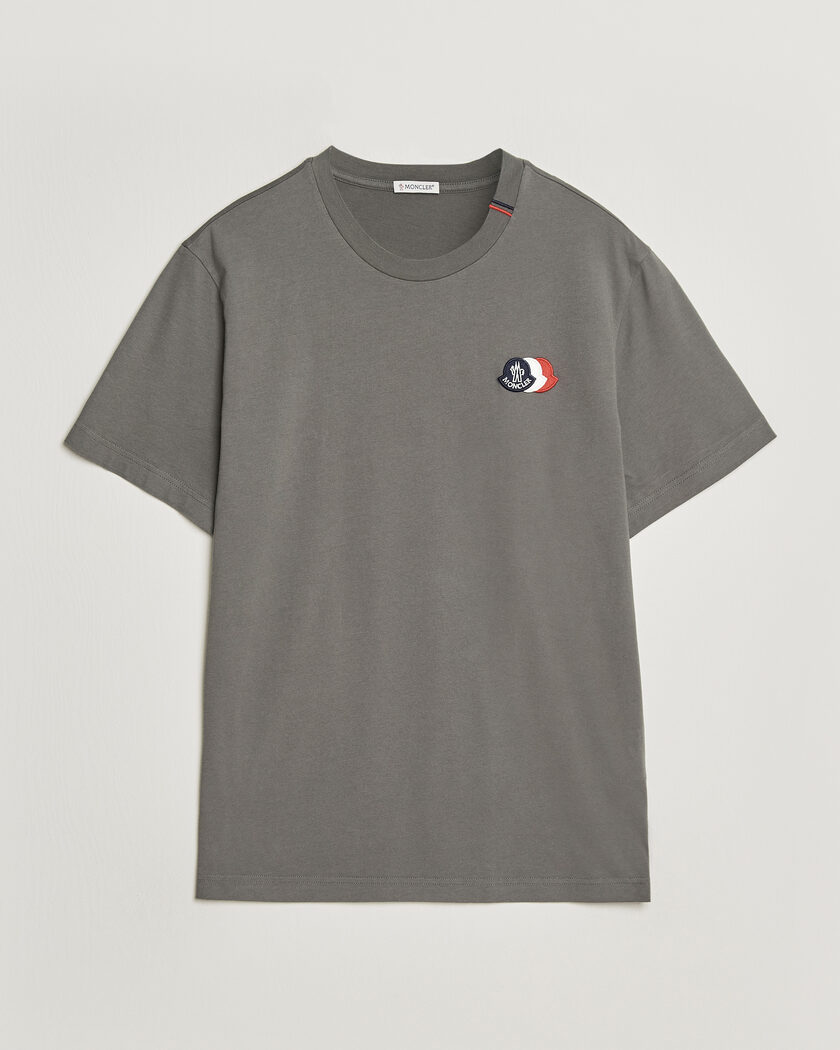 Moncler Tricolore Logo T-Shirt Grey – Gris